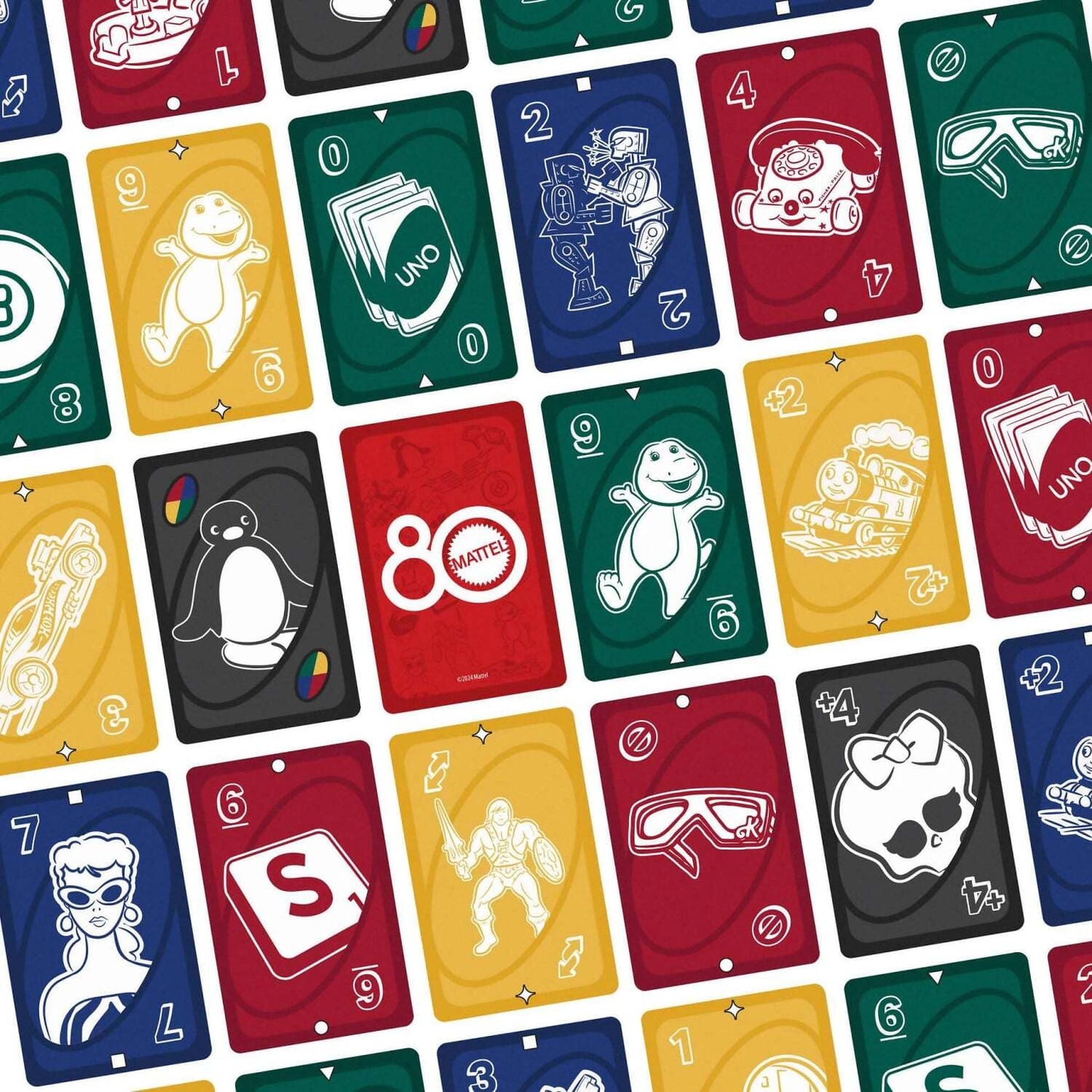 UNO - Mattel 80th Ruby Red Card Game