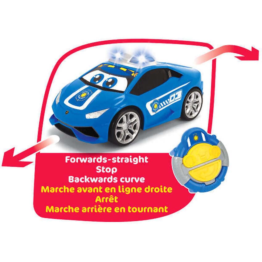 Dickie Toys - ABC Pauly Police Car Infrared Remote Control Vehicle 27cm