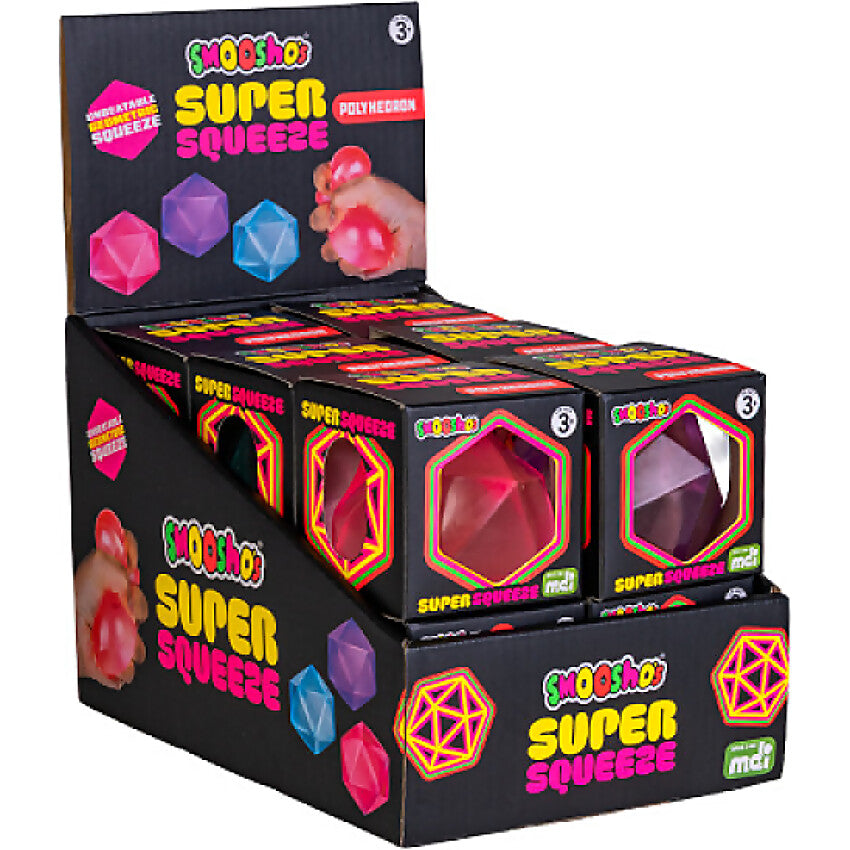 Smoosho's - Super Squeeze Polyhedron (1x Assorted Colour Chosen at Random)