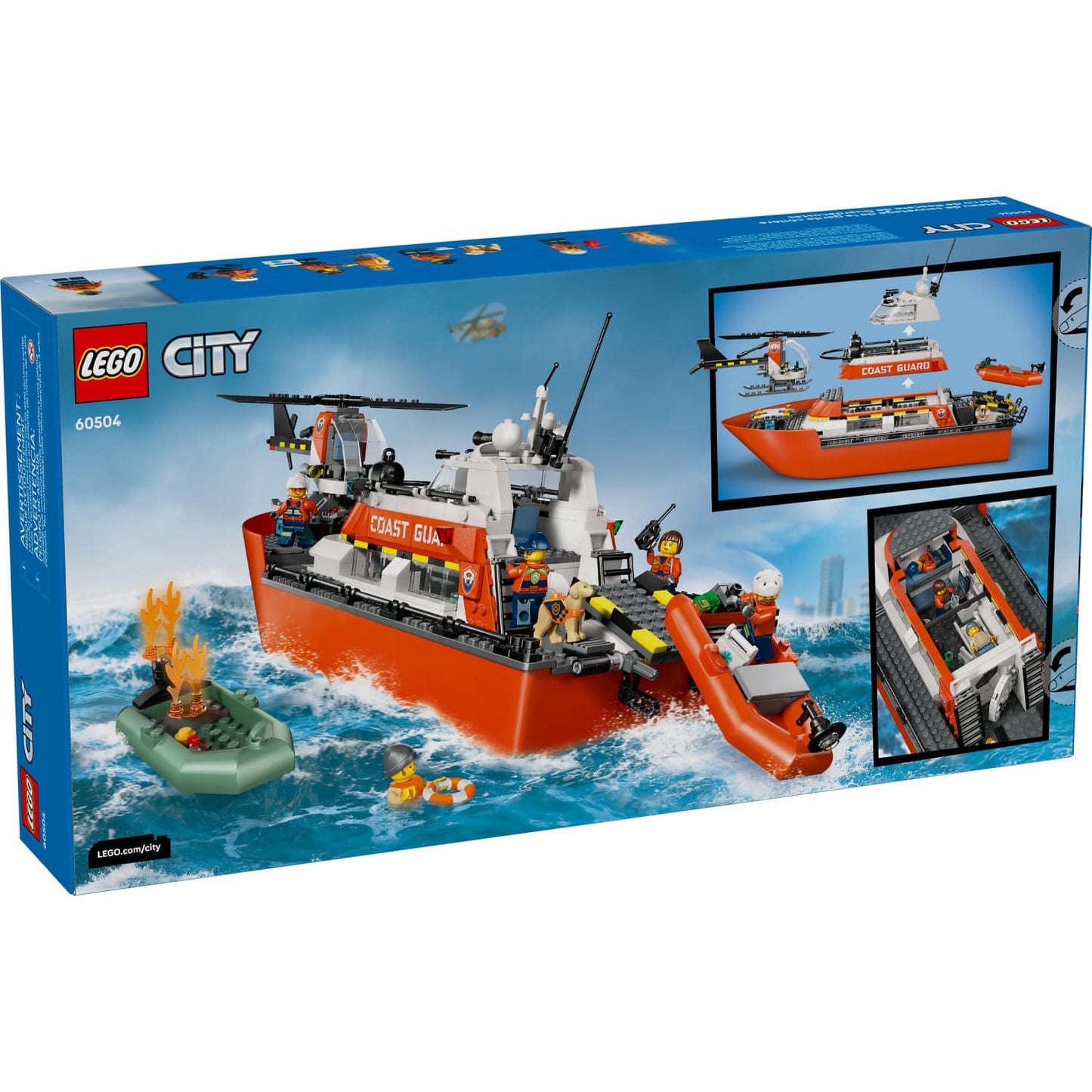 LEGO 60504 Coast Guard Rescue Boat & Helicopter - City