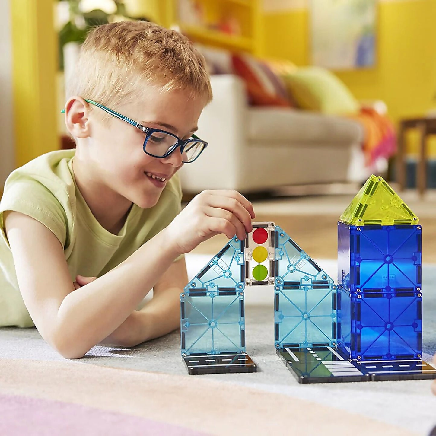 Magna-Tiles - Police Patrol 20pce Magnetic Construction Set - Johnco