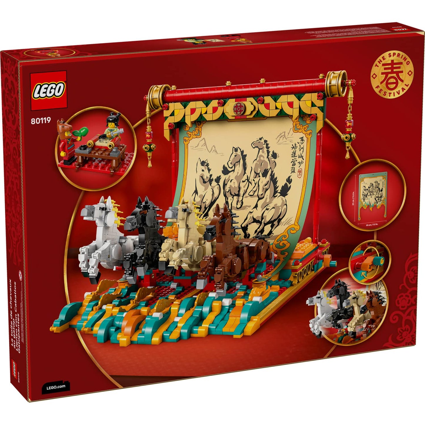 LEGO 80119 Galloping Horses Canvas - The Spring Festival