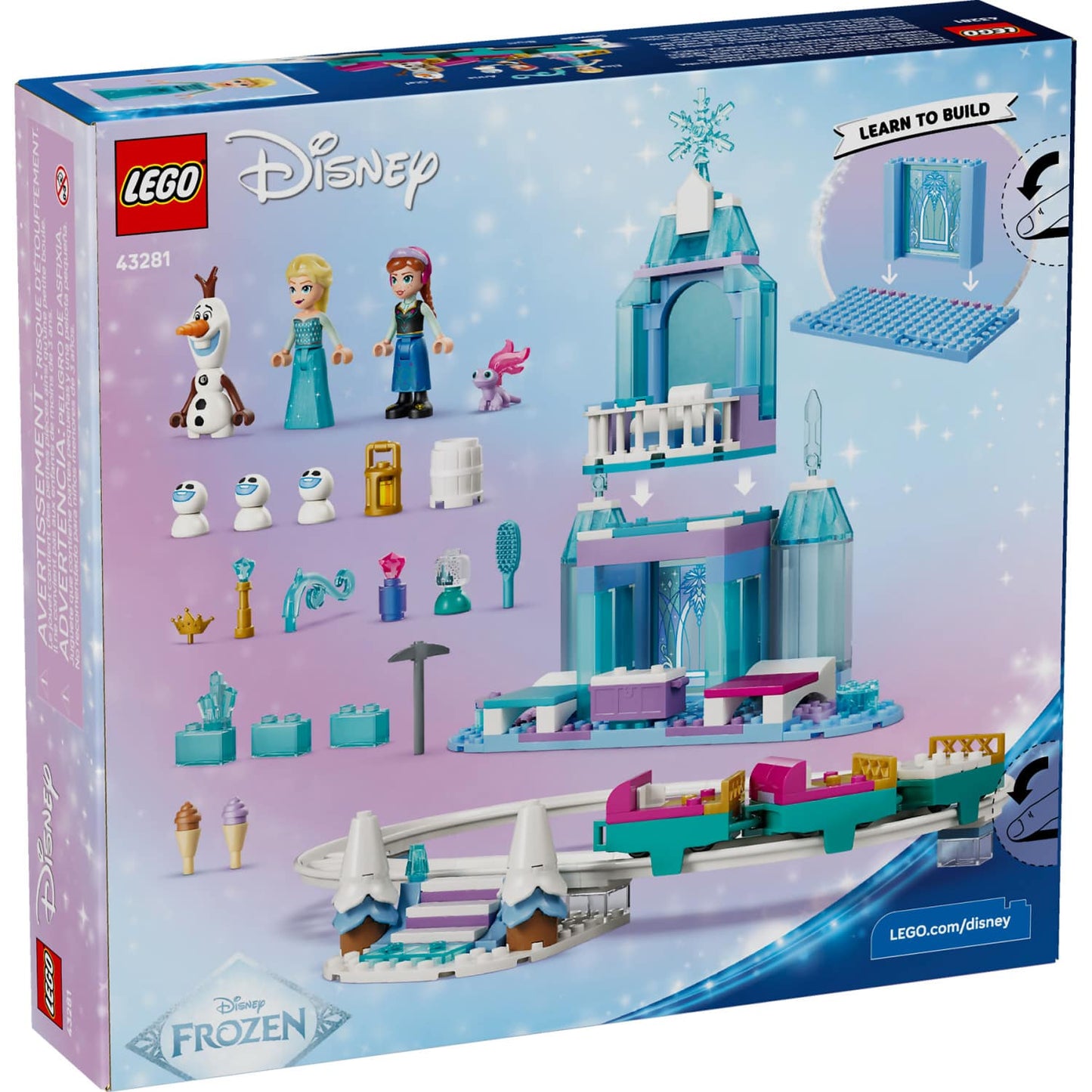 LEGO 43281 Elsa's Ice Castle & Snow Ride Adventure - Disney 4+