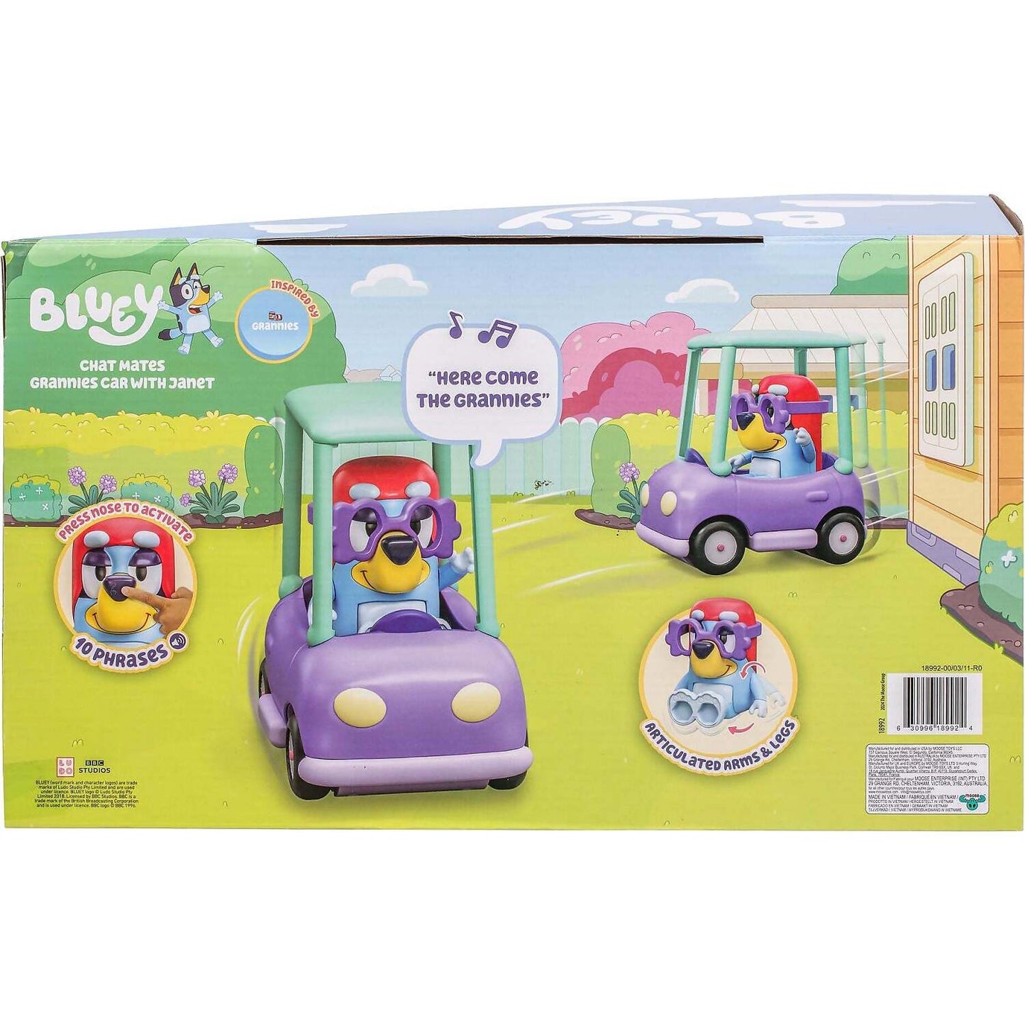 Bluey - Chat Mates Grannies Car with Janet