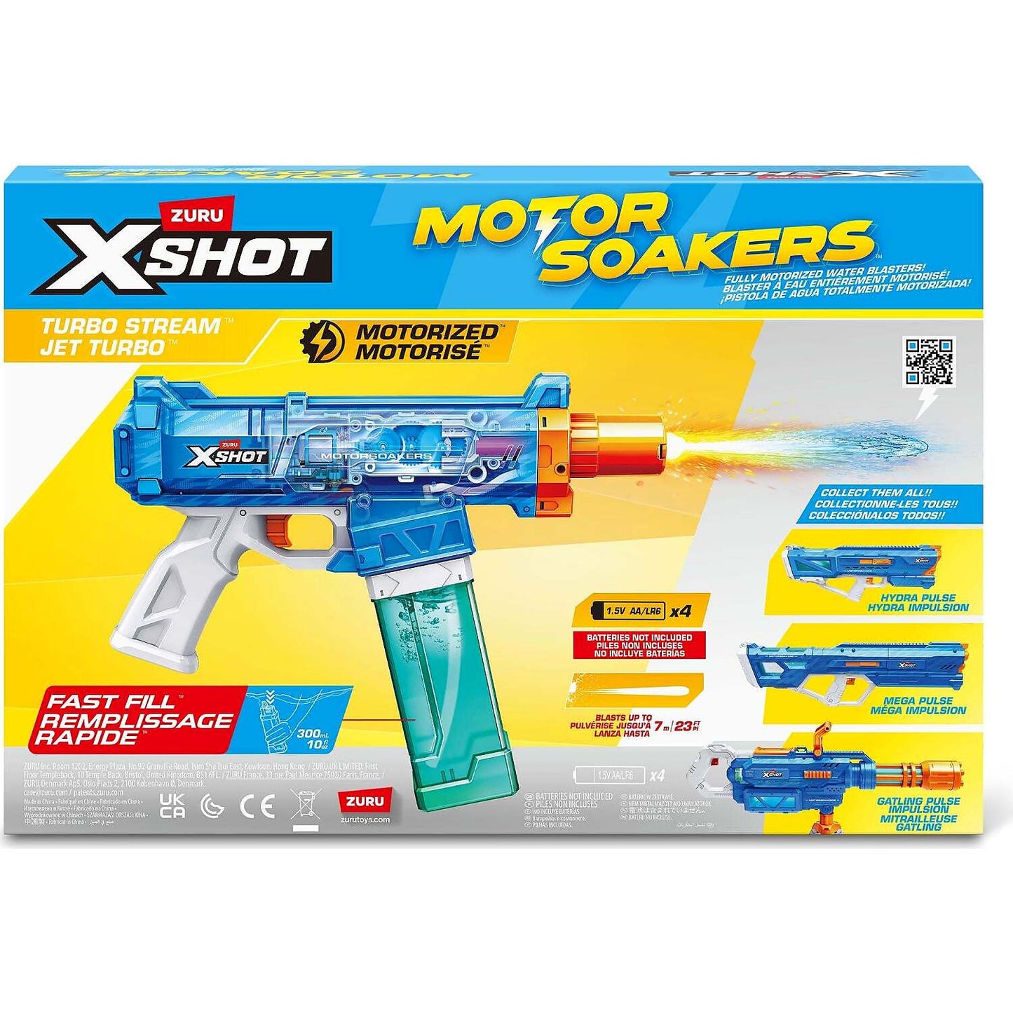 Zuru - X-Shot Turbo Stream Fast Fill Motor Soakers