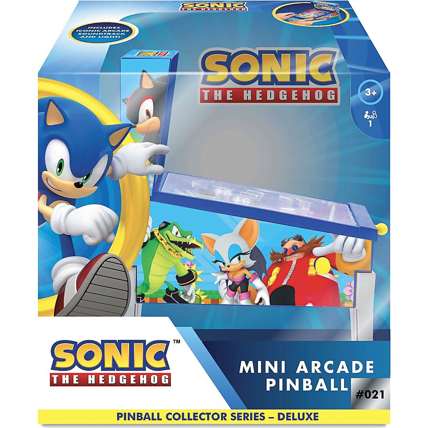 Sonic - The Hedgehog - Mini Arcade Pinball Collector Series Deluxe