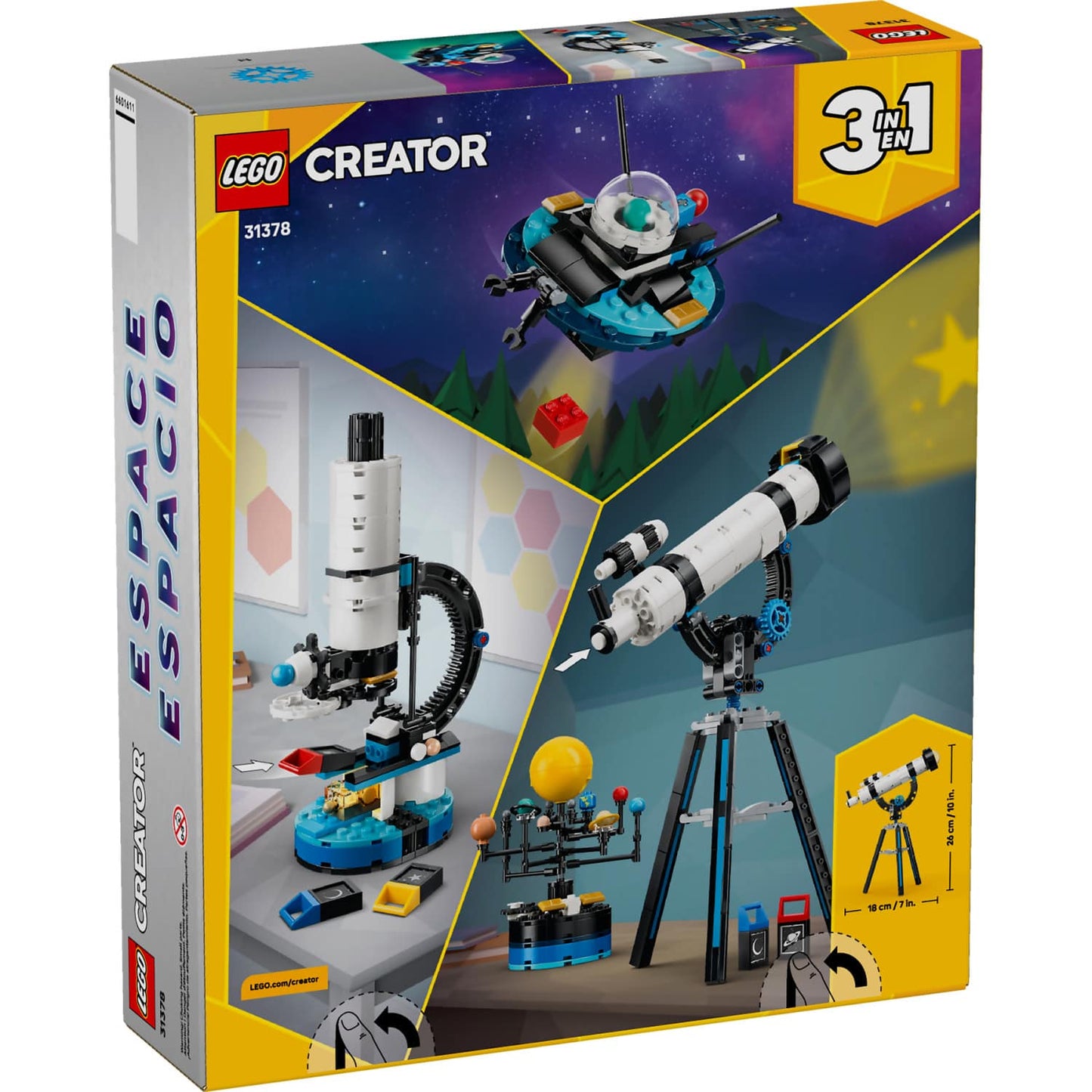 LEGO 31378 Space Exploration Telescope - Creator 3-in-1