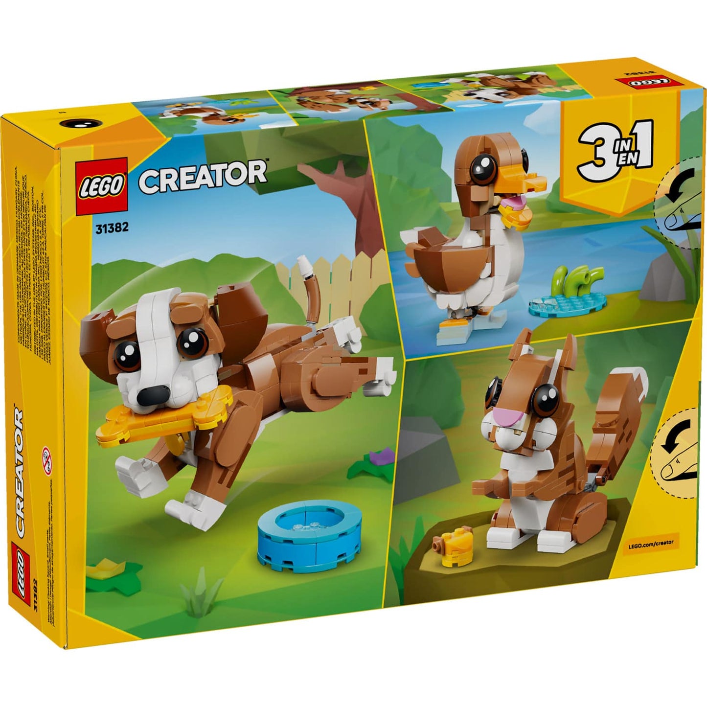 LEGO 31382 Cute Animals: Playful Puppy Dog - Creator 3-in-1