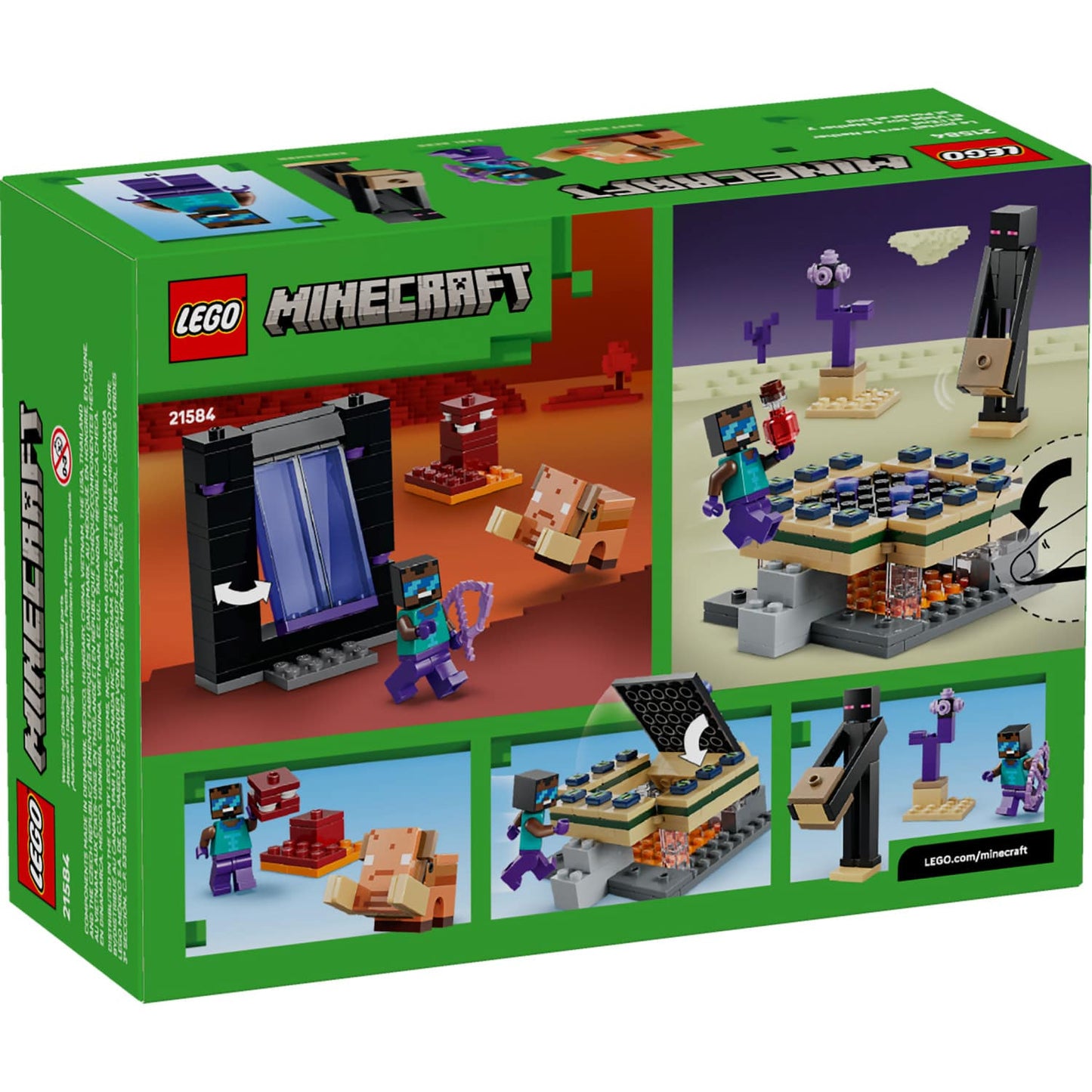 LEGO 21584 Nether & End Portal Journey - Minecraft
