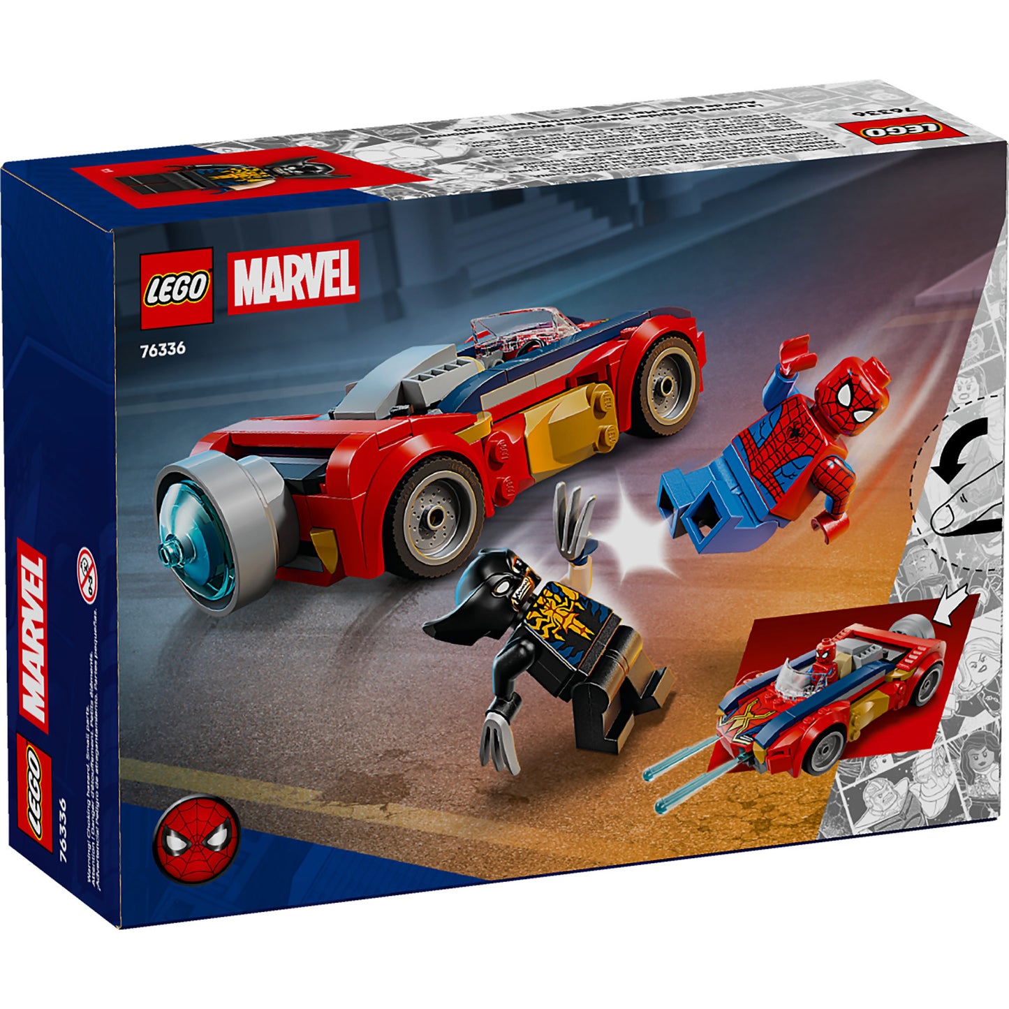LEGO 76336 Spider-Man Car vs. Venomized Wolverine - Marvel Super Heroes