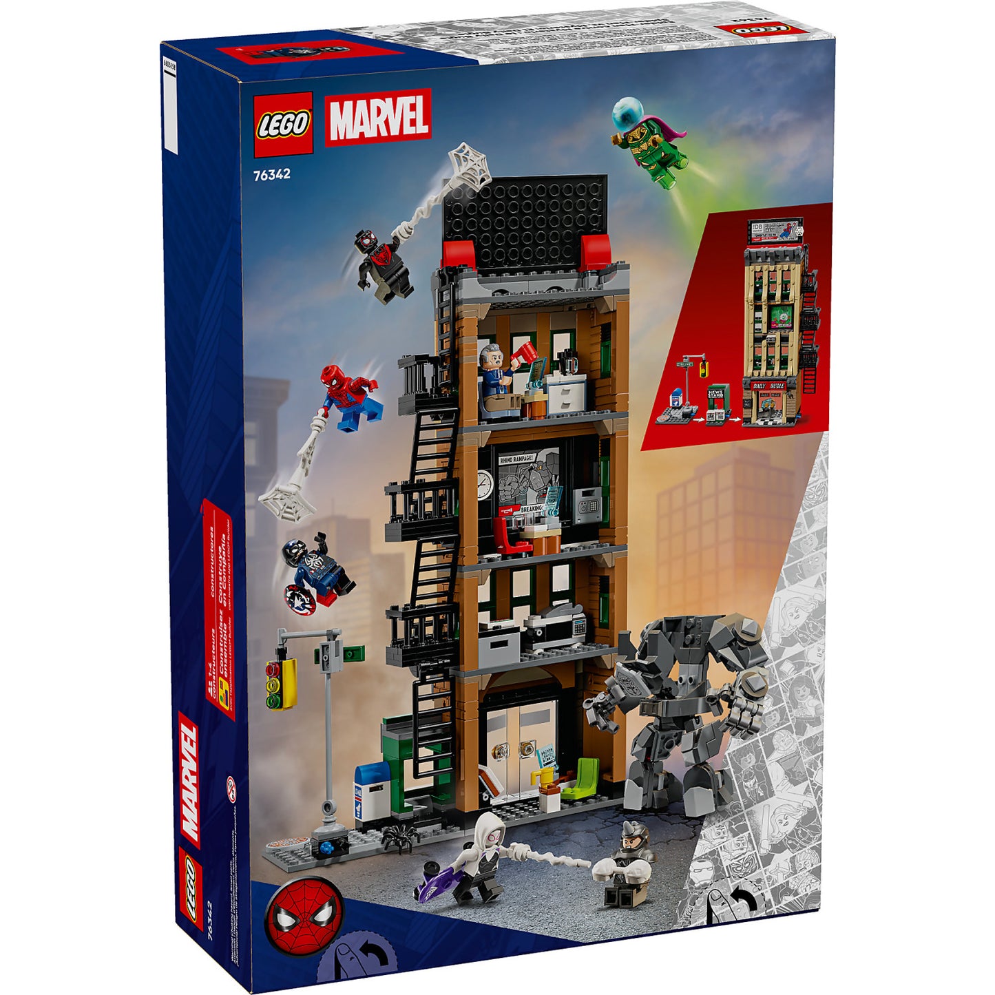 LEGO 76342 Spider-Man vs. Mysterio: The Daily Bugle - Marvel Super Heroes