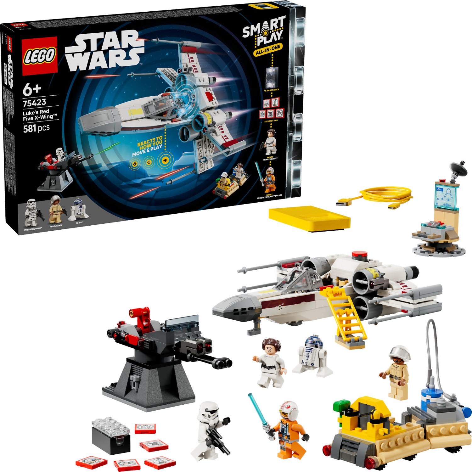 LEGO 75423 SMART Play : Luke's Red Five X-Wing - Star Wars