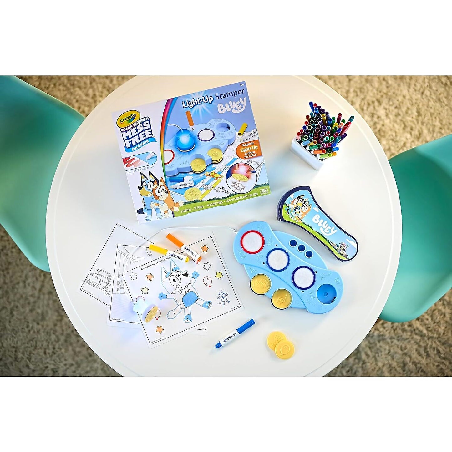 Crayola - Bluey Color Wonder Mess Free Light-Up Stamper