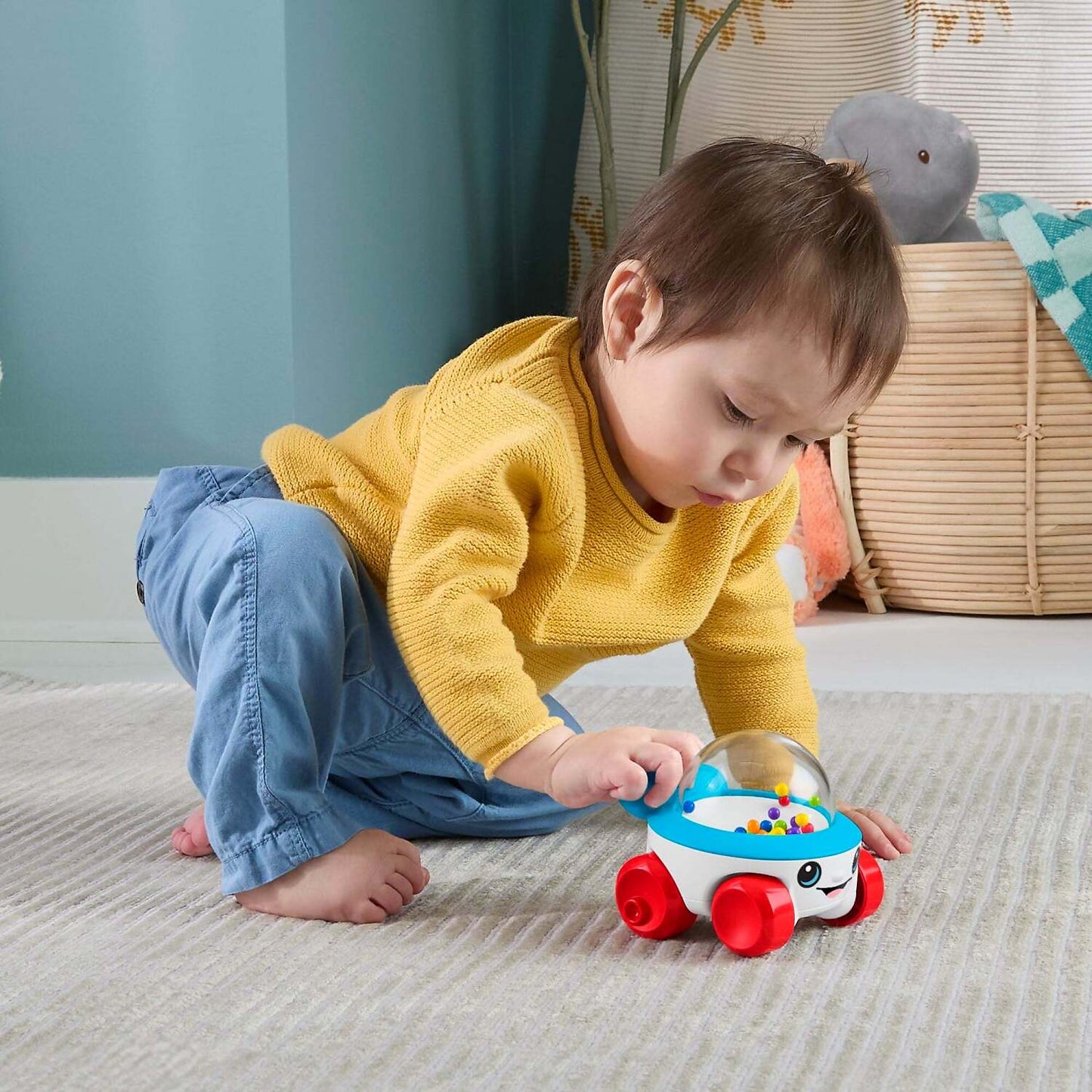 Fisher-Price - Corn Popper Vehicle Push-Along Toy With Sounds - Mattel
