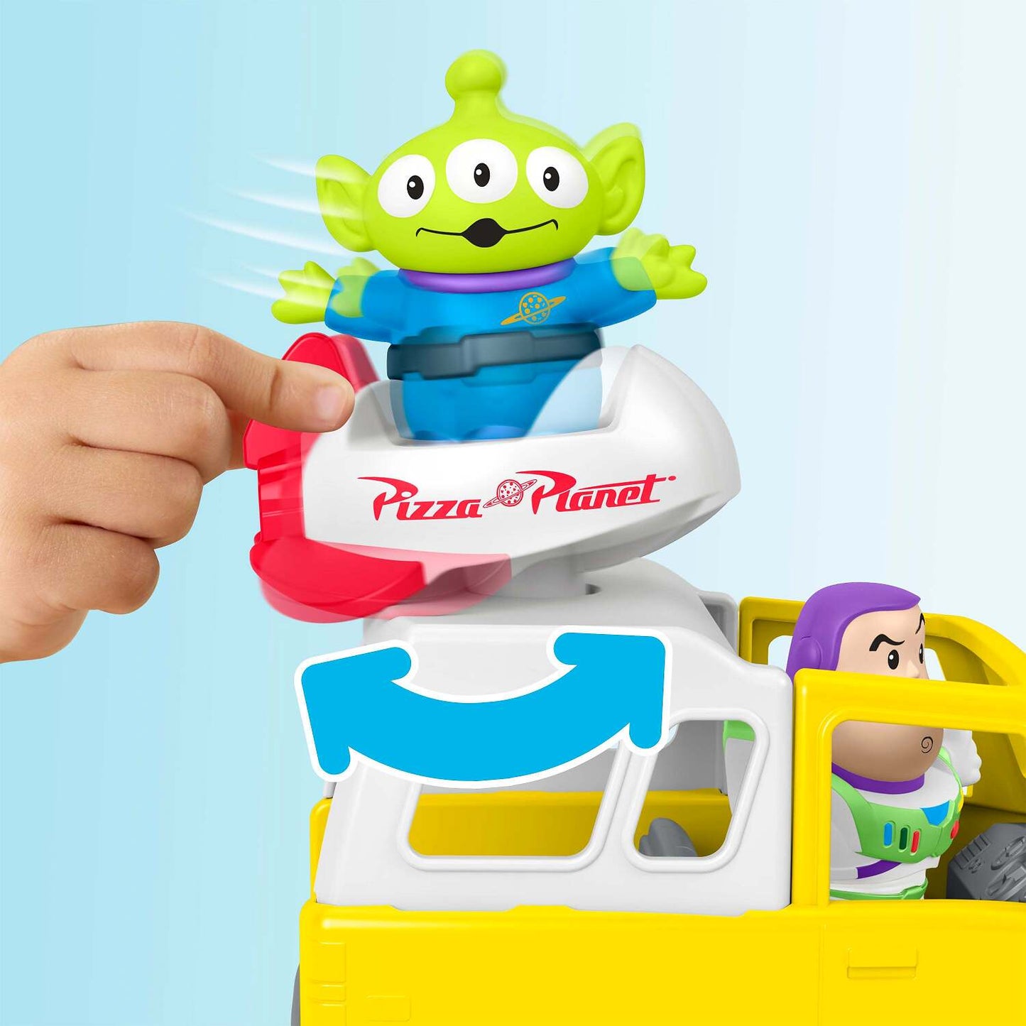 Fisher-Price - Little People Disney & Pixar Toy Story Pizza Planet Truck & Buzz Lightyear Toy - Mattel