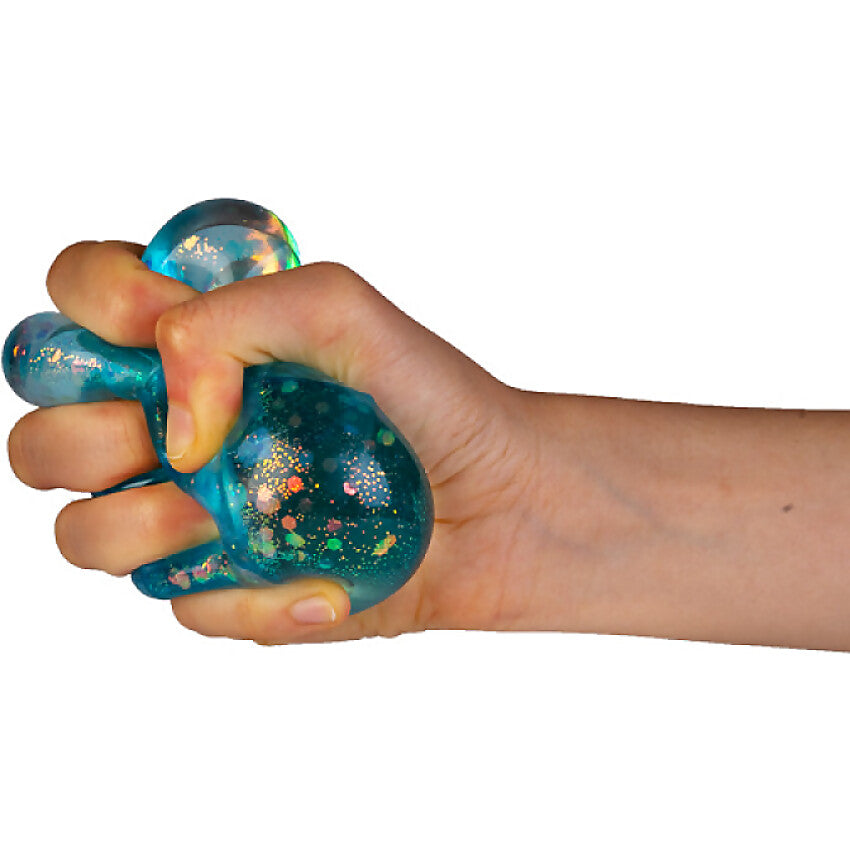 Smoosho's - Super Squeeze Glitter Polyhedron (1x Assorted Colour Chosen at Random)