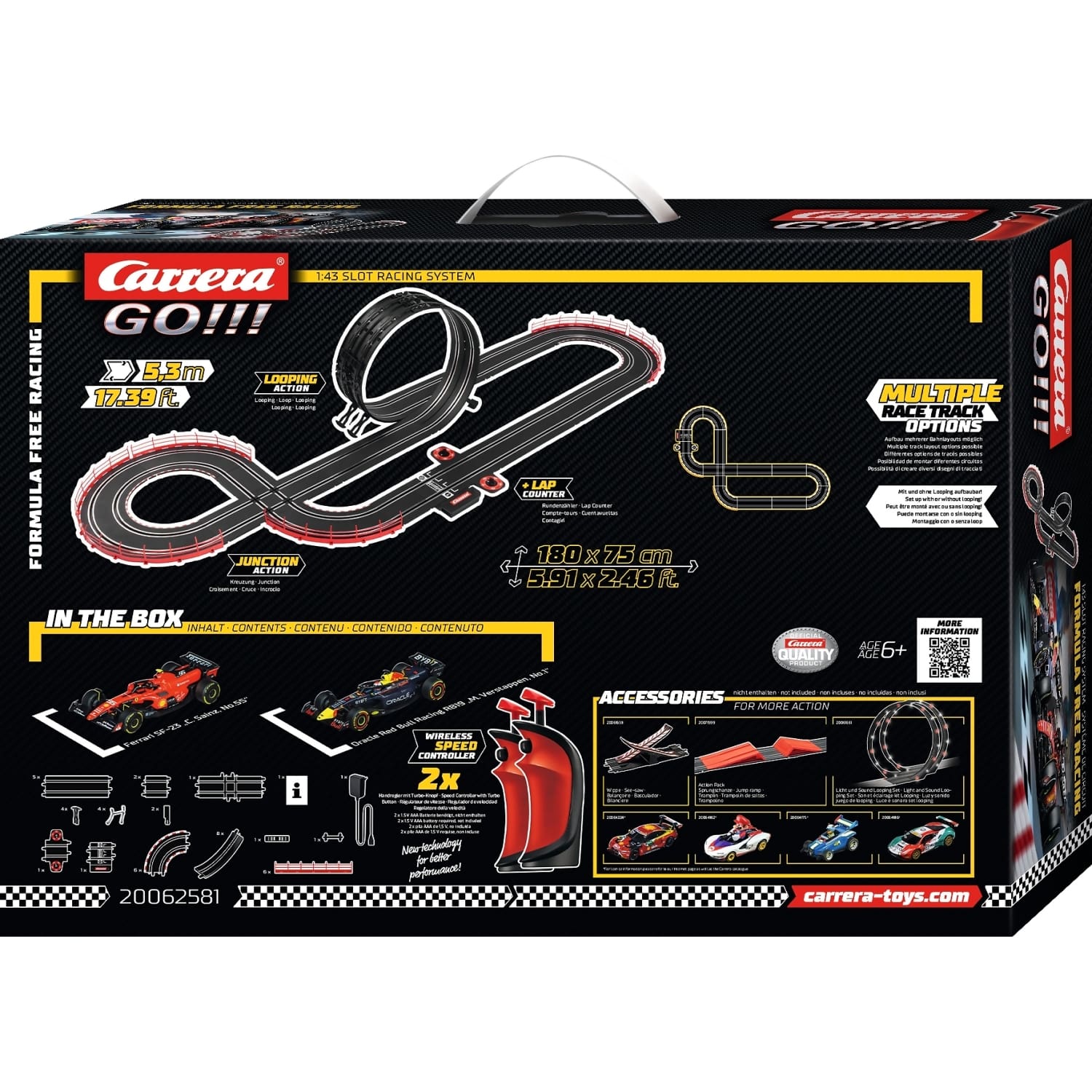 Carrera - GO 1:43 - Formula Free Racing (Wireless) - Slot Car Set