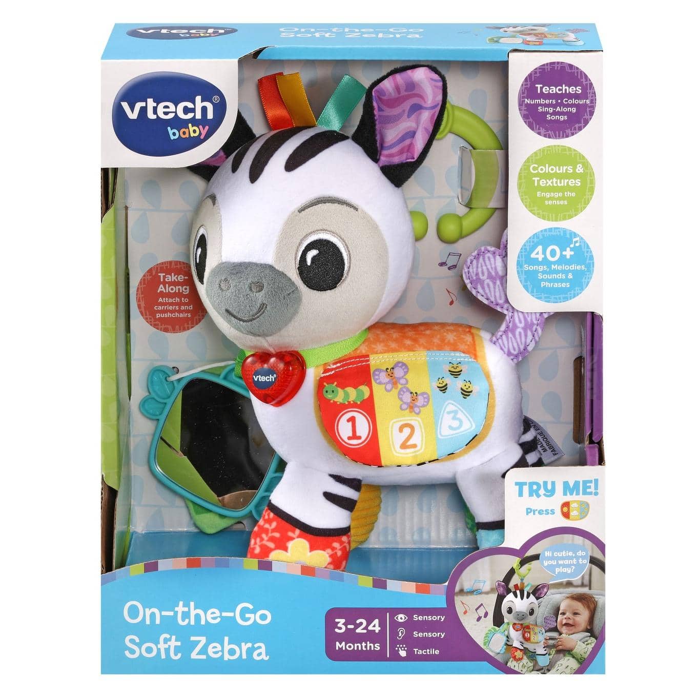 Vtech - On The Go Soft Zebra