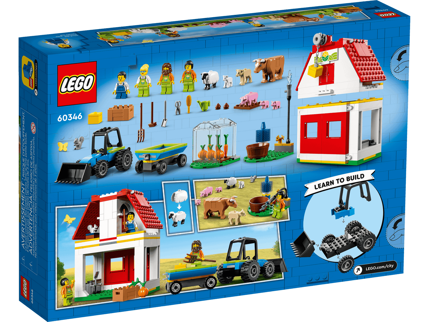 LEGO 60346 Barn & Farm Animals - City Farm 4+