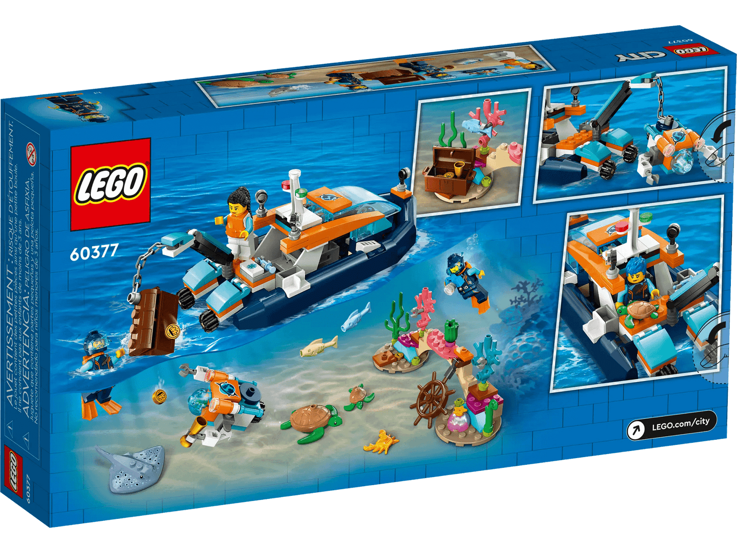 LEGO 60377 Explorer Diving Boat - City