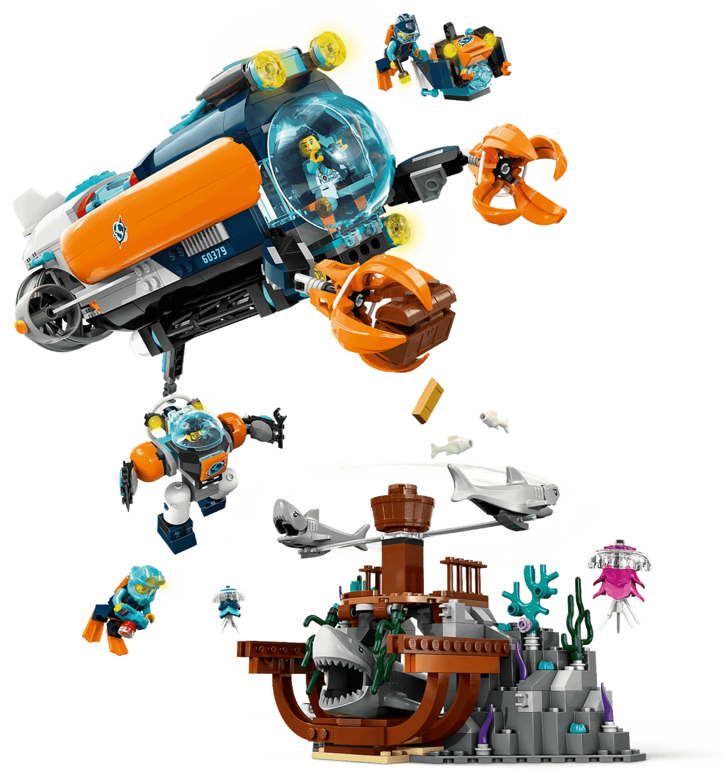 LEGO 60379 Deep-Sea Explorer Submarine - City