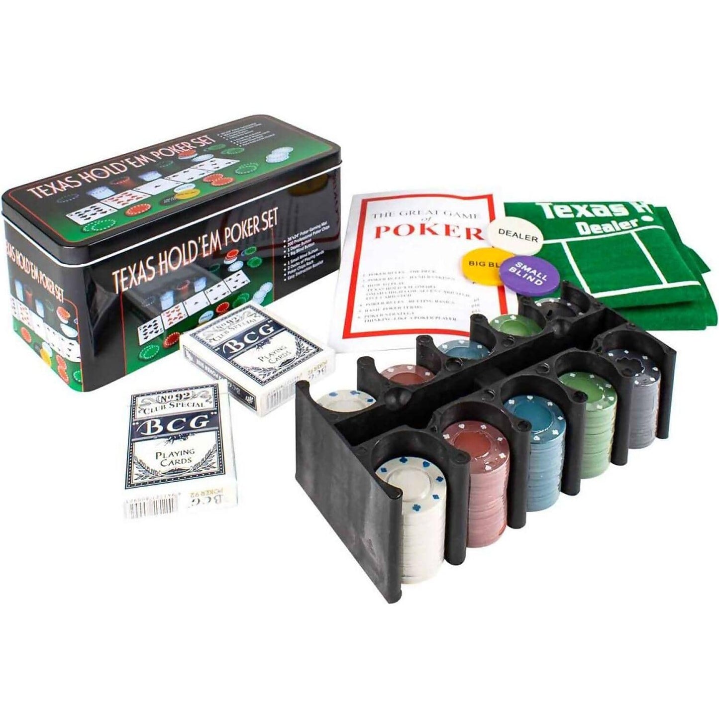 Landmark - Texas Hold Em Poker Set 200chips 4gm
