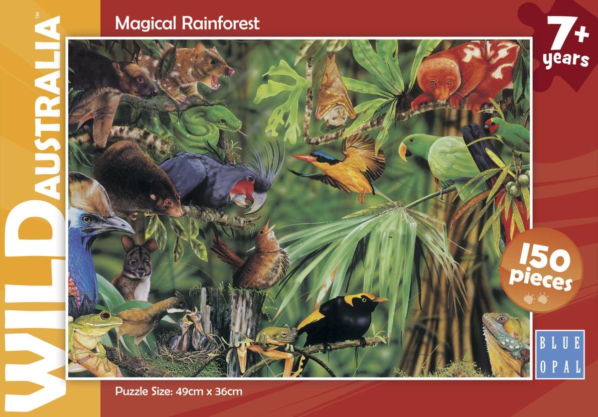 Blue Opal - Wild Australia Magical Rainforest Jigsaw Puzzle 150 Pieces