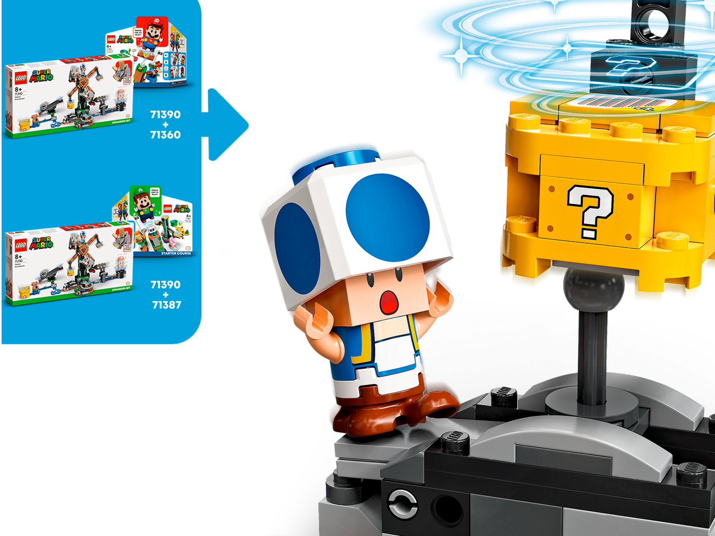 LEGO 71390 Reznor Knockdown Expansion Set - Super Mario