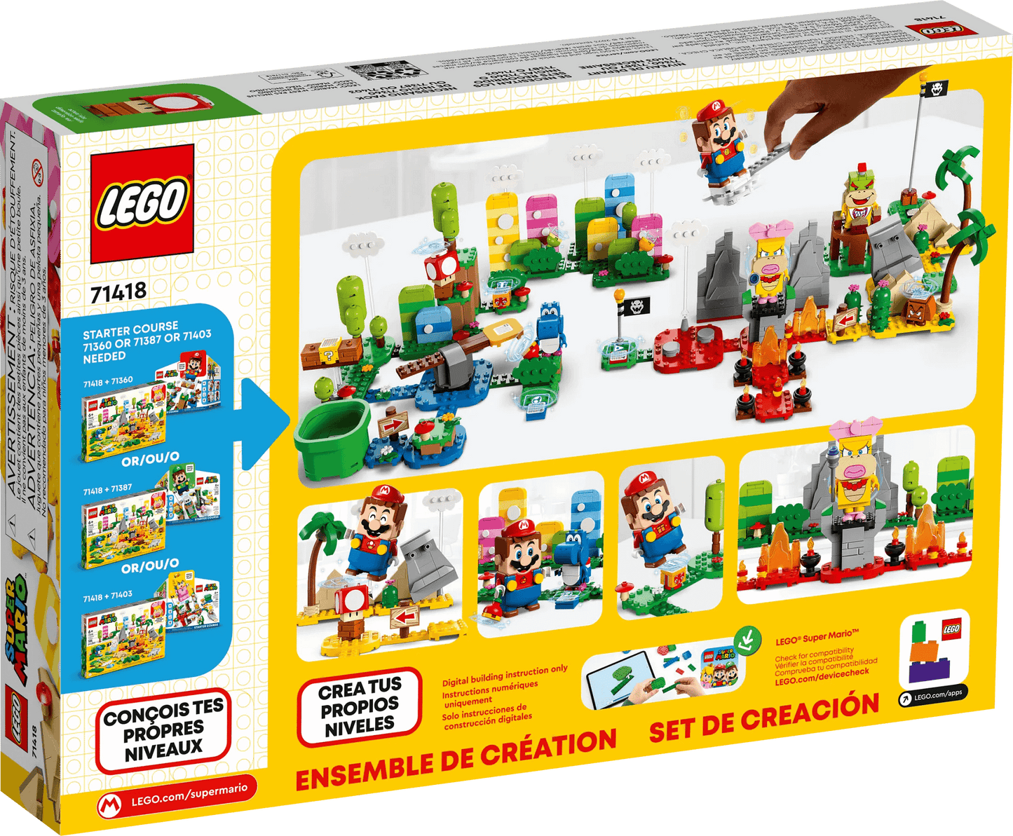 LEGO 71418 Creativity Toolbox Maker Set - Super Mario
