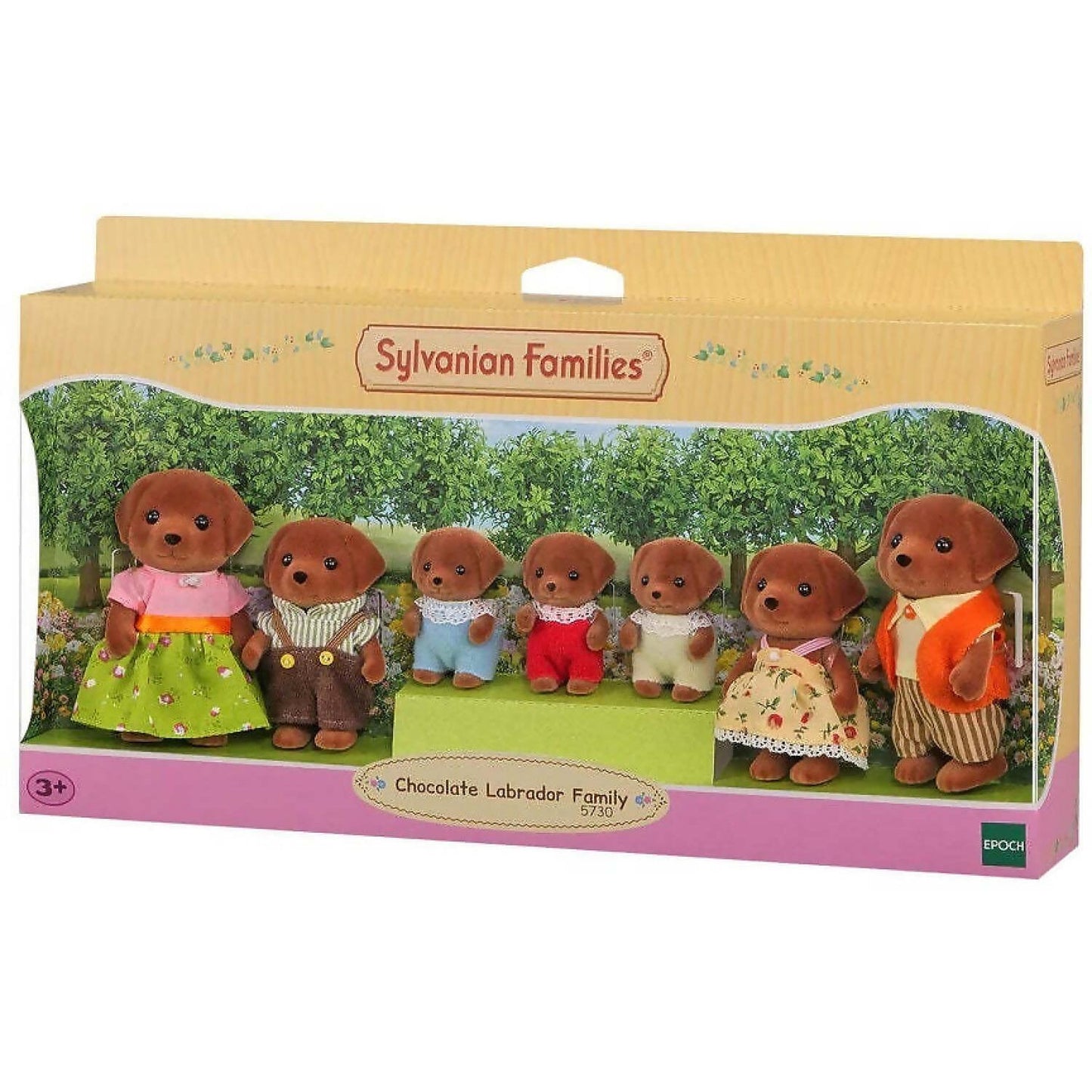 Sylvanian Families - Chocolate Labrador Family  Animal Doll Playset