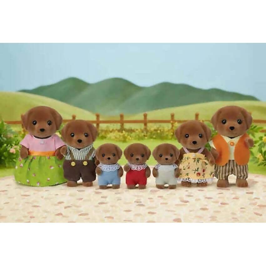 Sylvanian Families - Chocolate Labrador Family  Animal Doll Playset