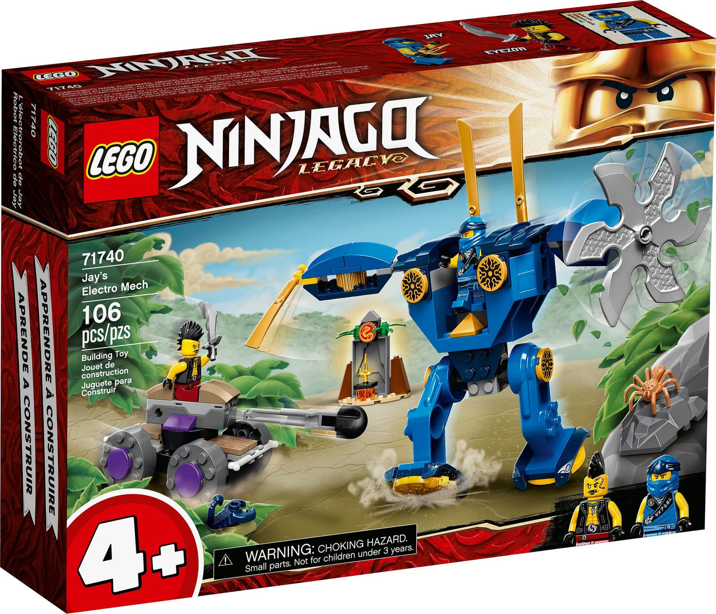 LEGO 71740 Jay' s Electro Mech - NINJAGO 4+
