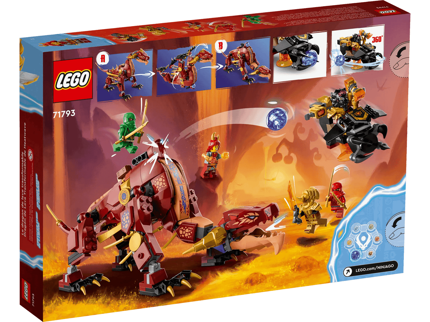 LEGO 71793 Heatwave Transforming Lava Dragon - Ninjago