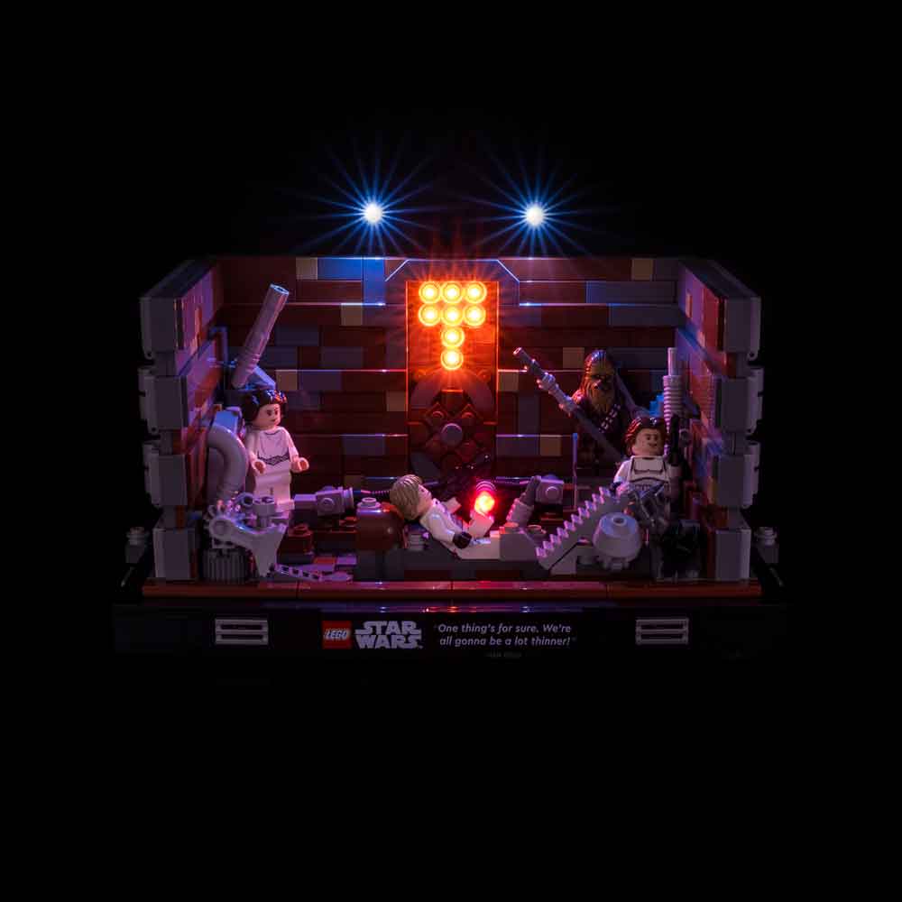 Light My Bricks - LIGHT KIT for LEGO Death Star Trash Compactor Diorama 75339