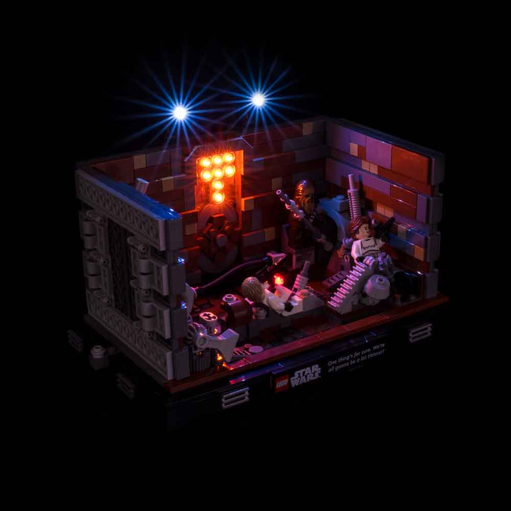 Light My Bricks - LIGHT KIT for LEGO Death Star Trash Compactor Diorama 75339