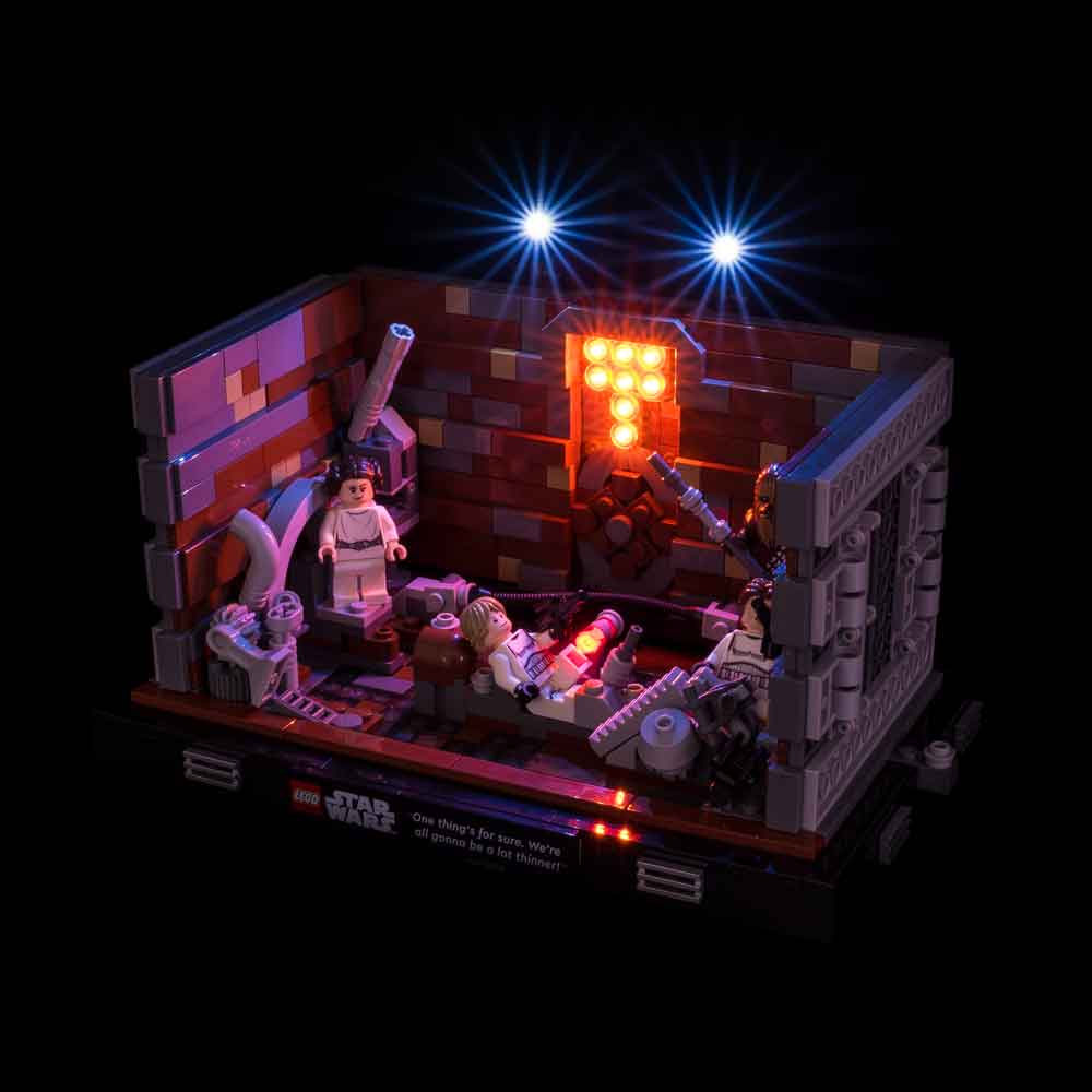 Light My Bricks - LIGHT KIT for LEGO Death Star Trash Compactor Diorama 75339