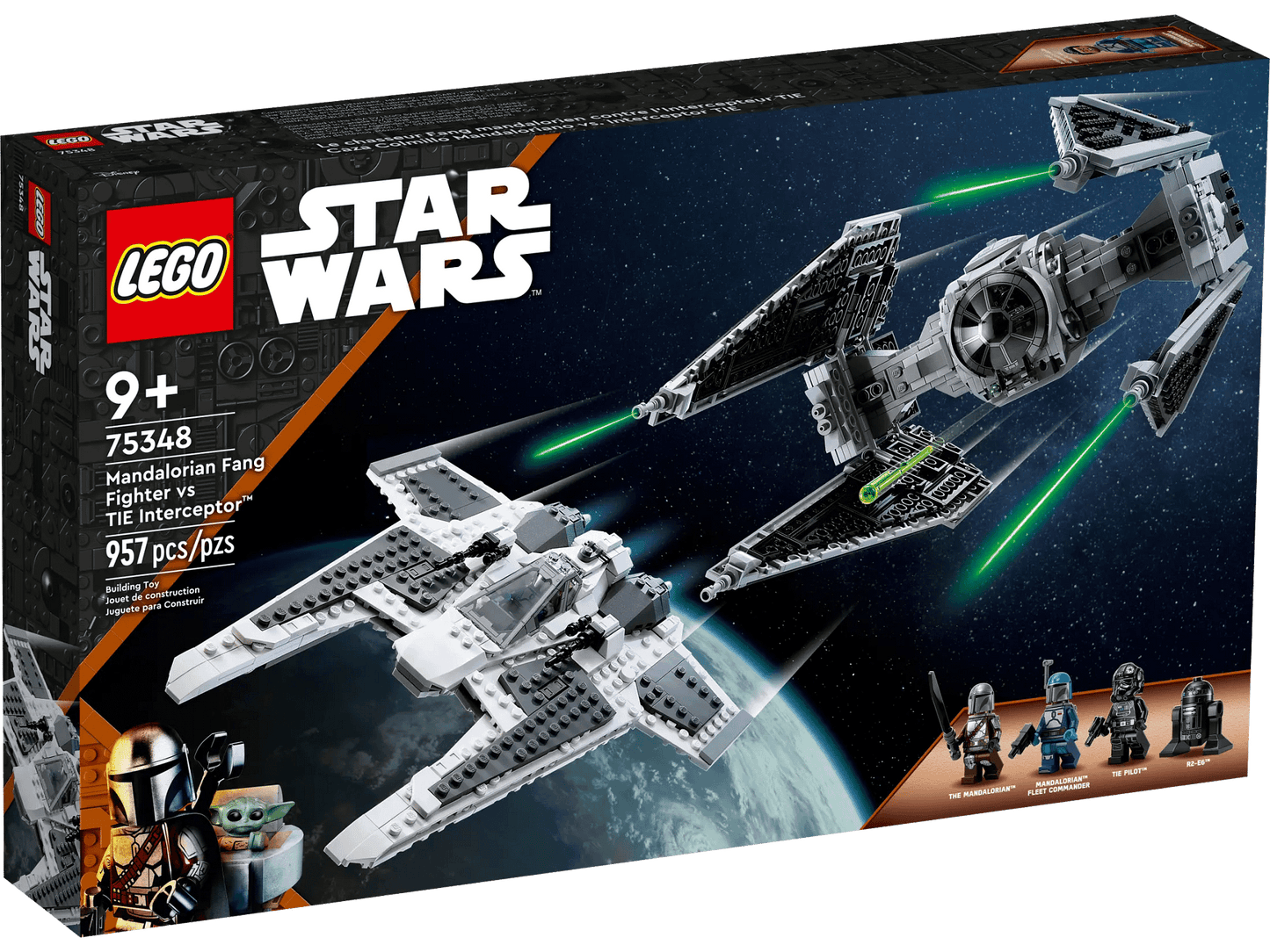 LEGO 75348 Mandalorian Fang Fighter vs. TIE Interceptor™ - Star Wars
