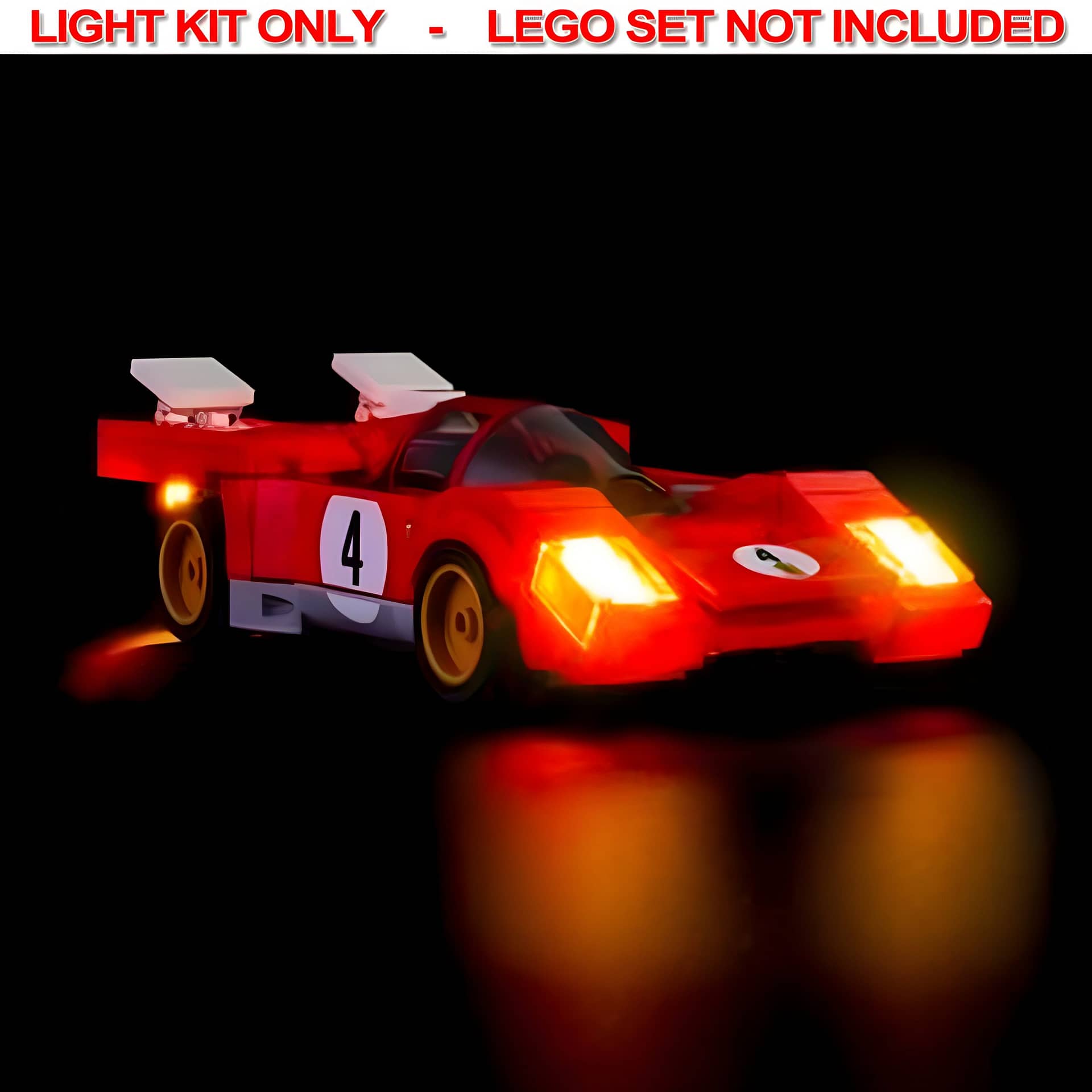 Light My Bricks - Light Kit For LEGO Speed Champions 1970 Ferrari 512 M 76906