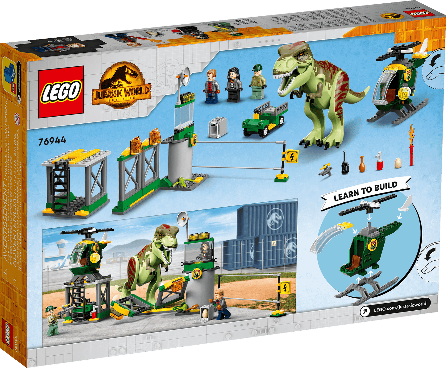 LEGO 76944 T. rex Dinosaur Breakout - Jurassic World 4+
