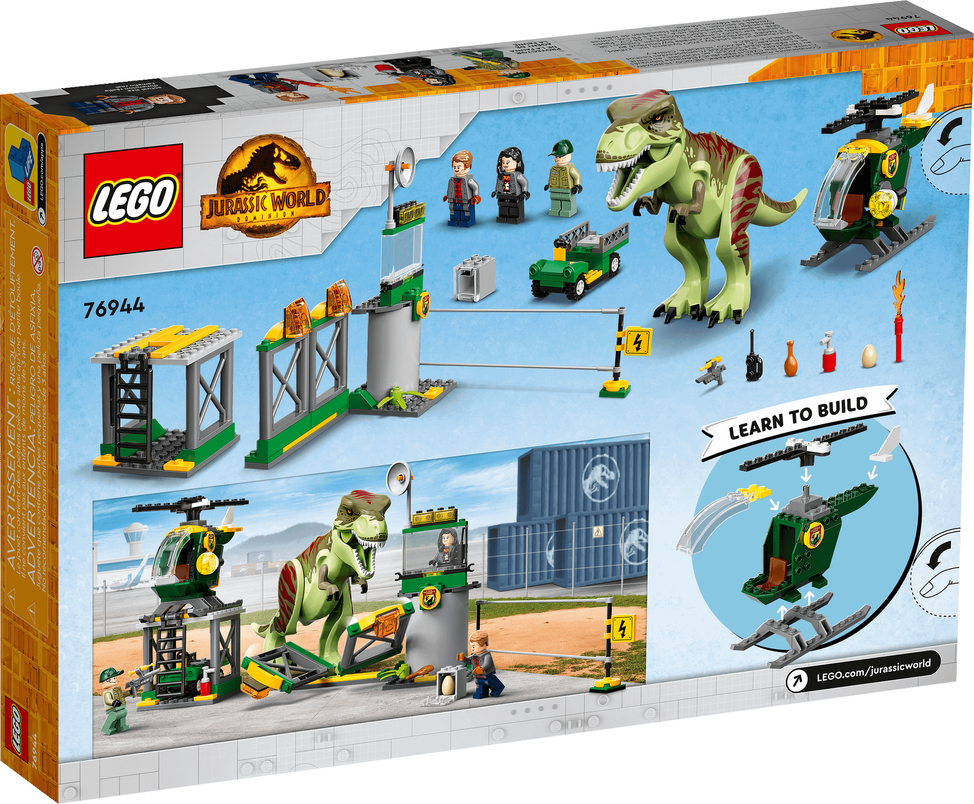 LEGO 76944 T. rex Dinosaur Breakout - Jurassic World 4+