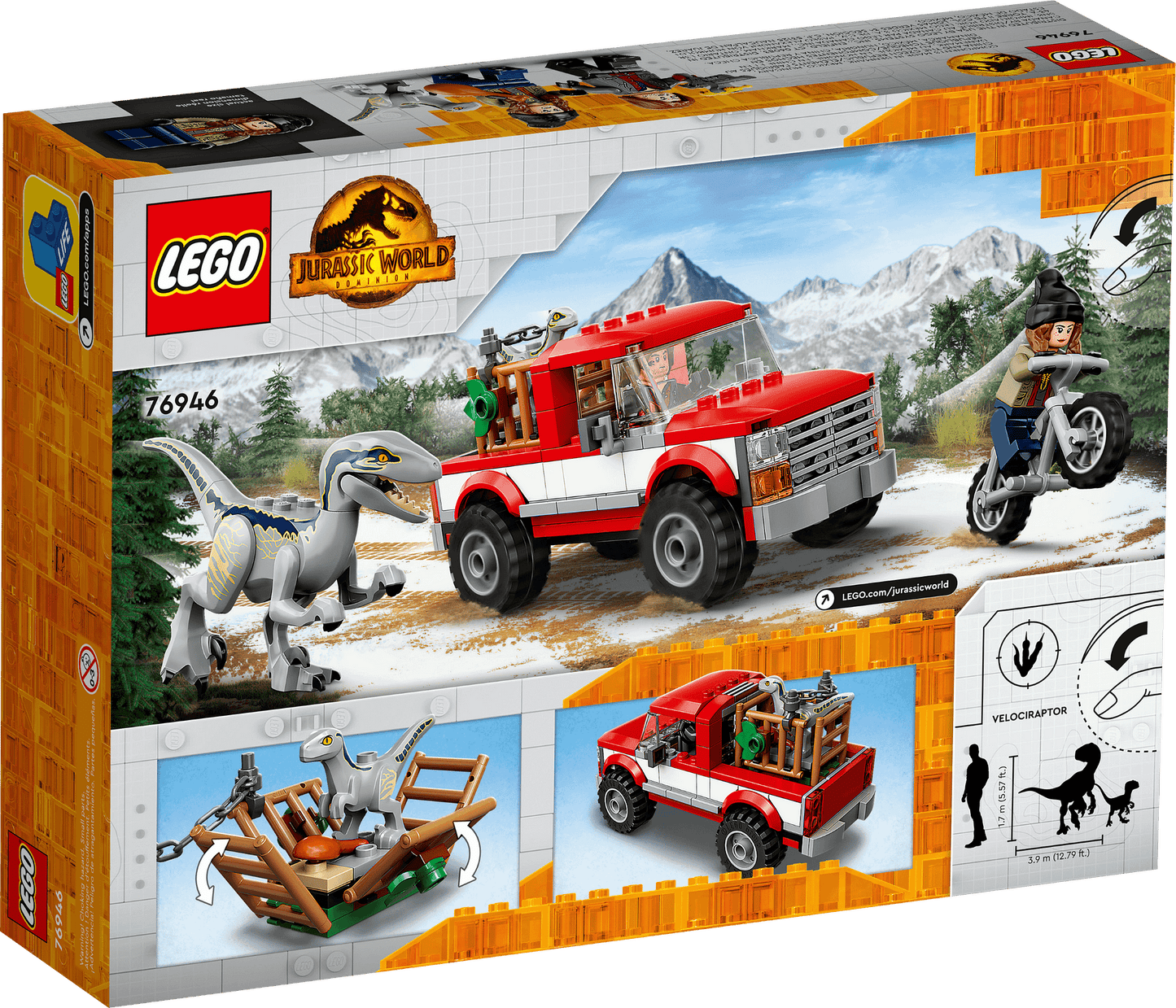 LEGO 76946 Blue & Beta Velociraptor Capture - Jurassic World