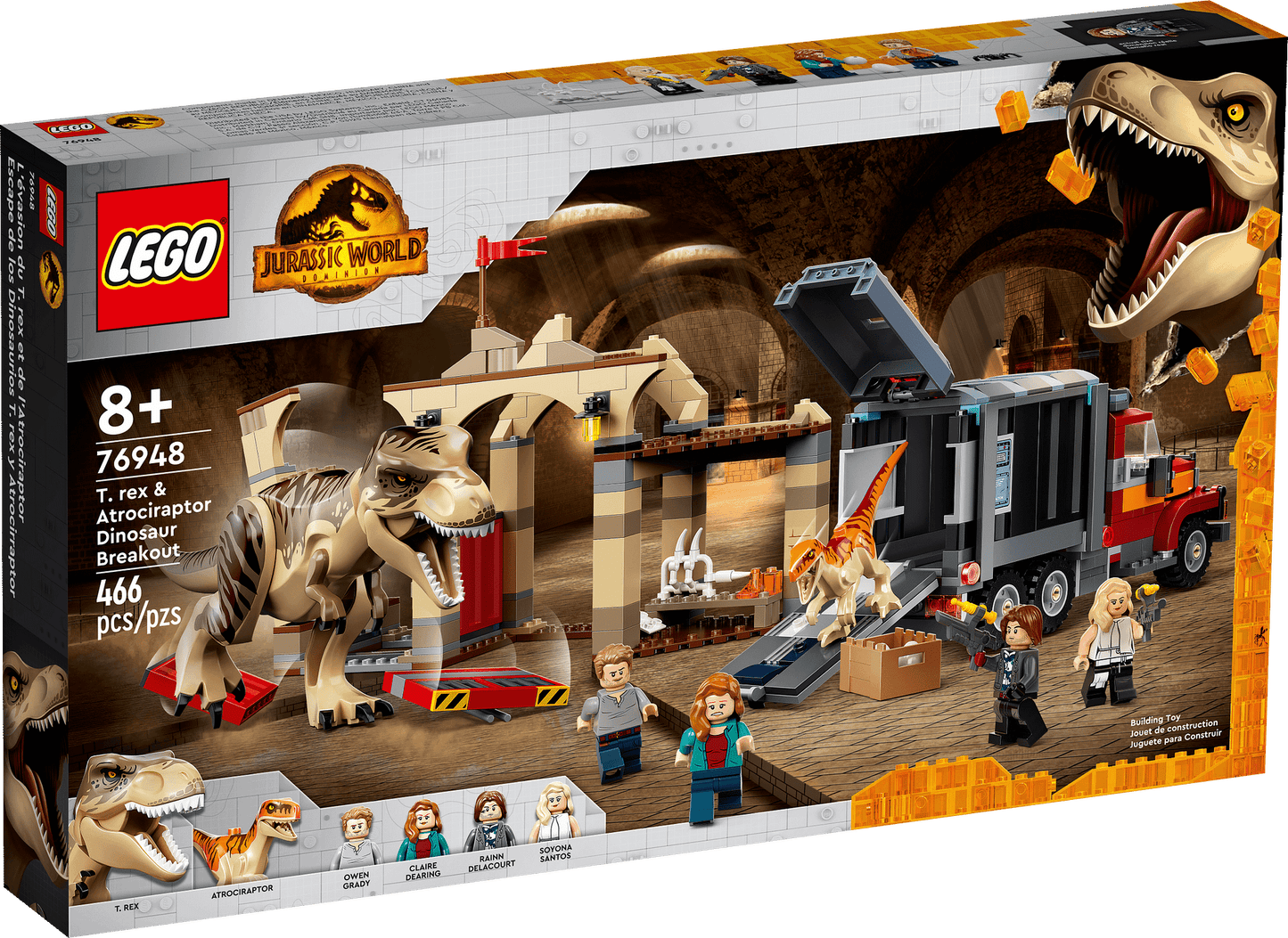 LEGO 76948 T. rex & Atrociraptor Dinosaur Breakout - Jurassic World
