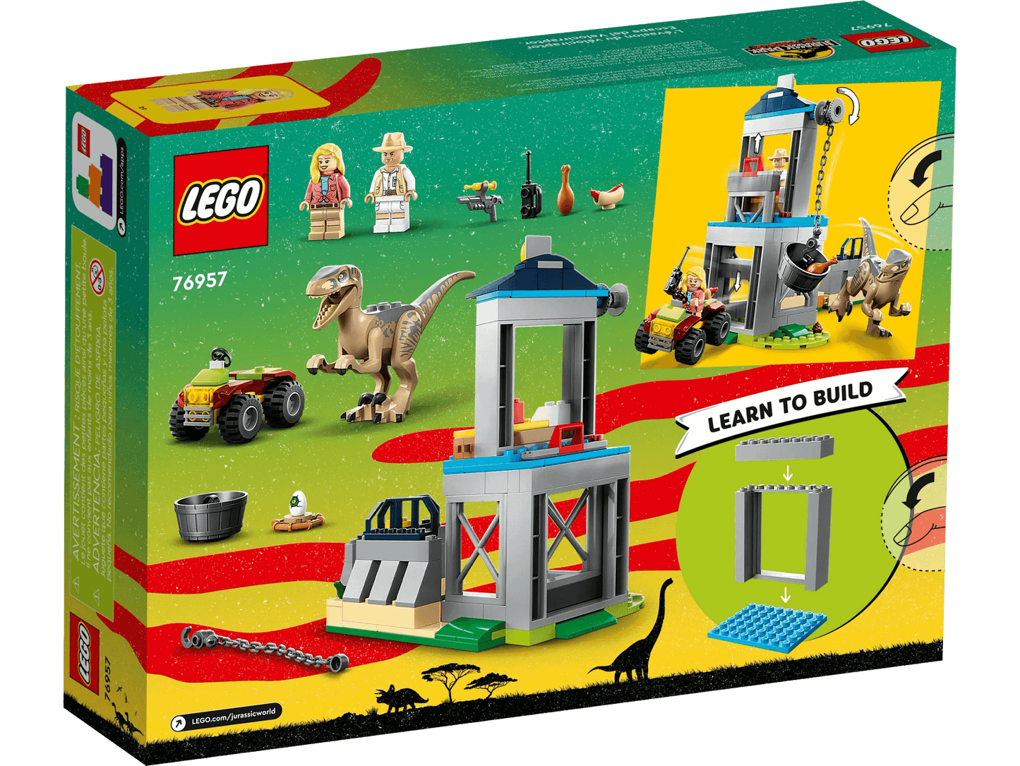 LEGO 76957 Velociraptor Escape - Jurassic World 4+