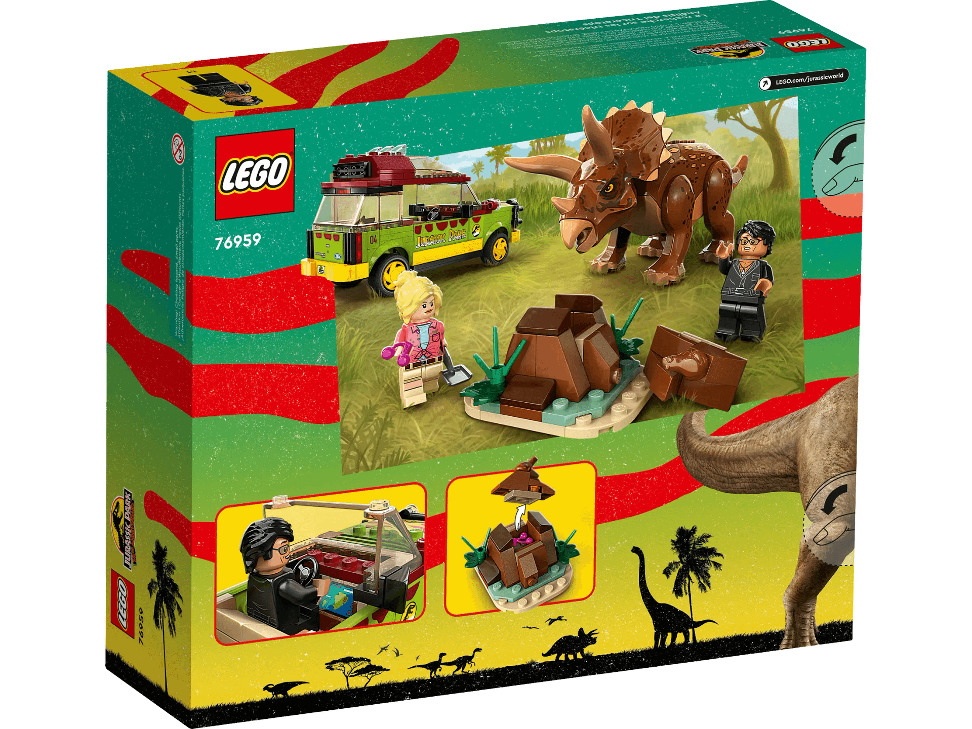 LEGO 76959 Triceratops Research - Jurassic World