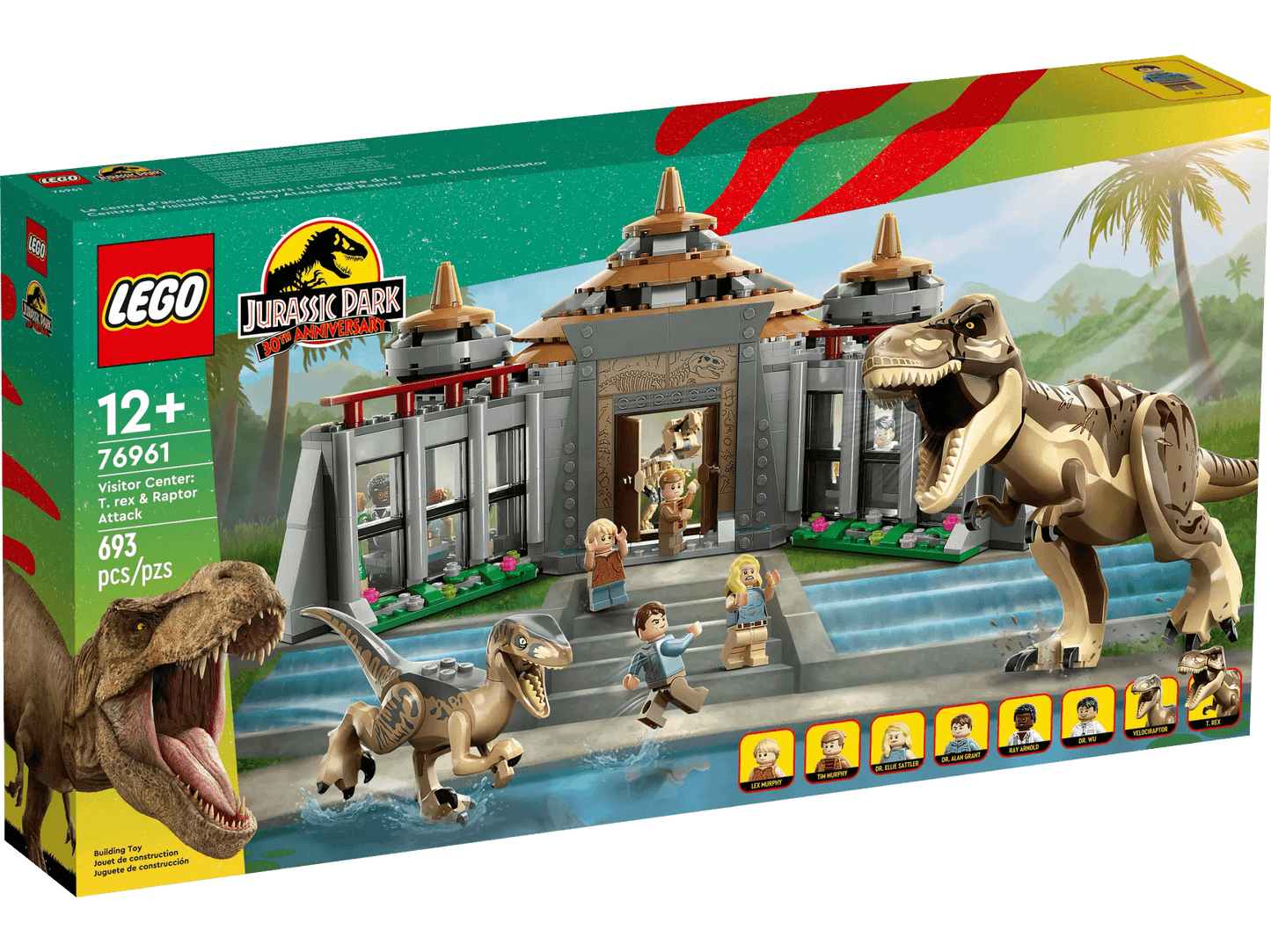 LEGO 76961 Visitor Center: T. rex & Raptor Attack - Jurassic World