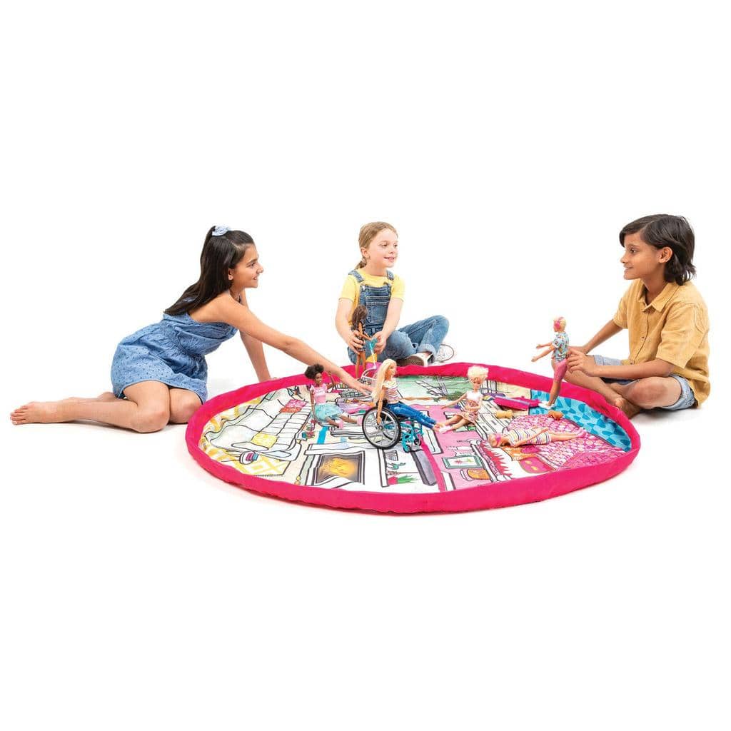 Barbie Play Pouch Toy Storage Bag & Mat