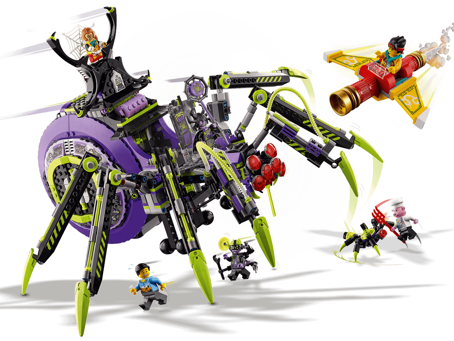 LEGO 80022 Spider Queen's Arachnoid Base - Monkie Kid