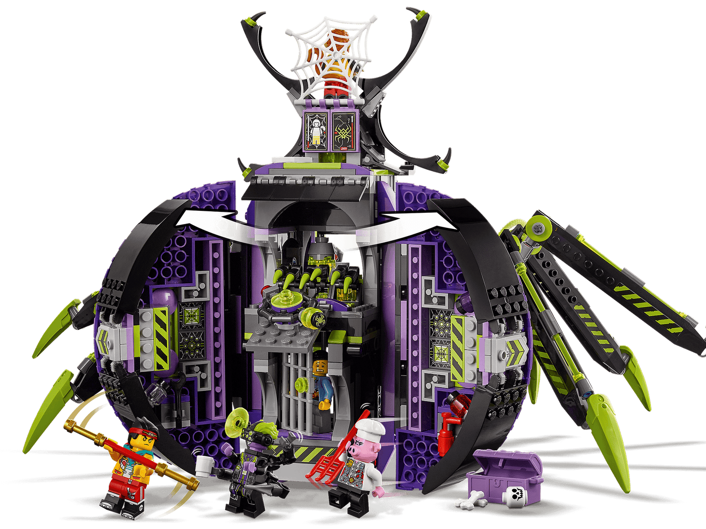 LEGO 80022 Spider Queen's Arachnoid Base - Monkie Kid