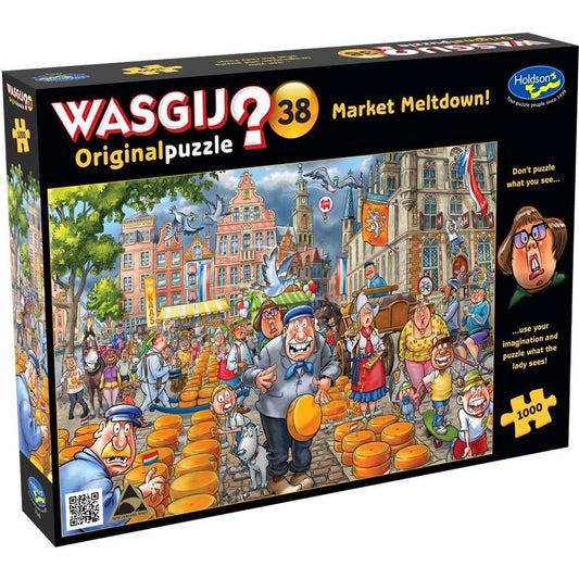 Wasgij - Original 38 - Market Meltdown Holdson Jigsaw Puzzle 1000 Pieces