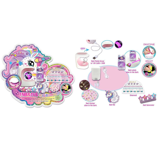 Tokidas - Fabulous Nail Manicure Set / Unicorn - Cotton Candy